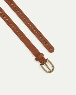 Skinny Faux Leather Belt