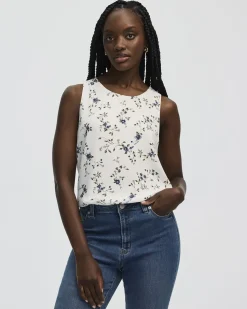 Sleeveless Crew Neck Blouse - R Essentials