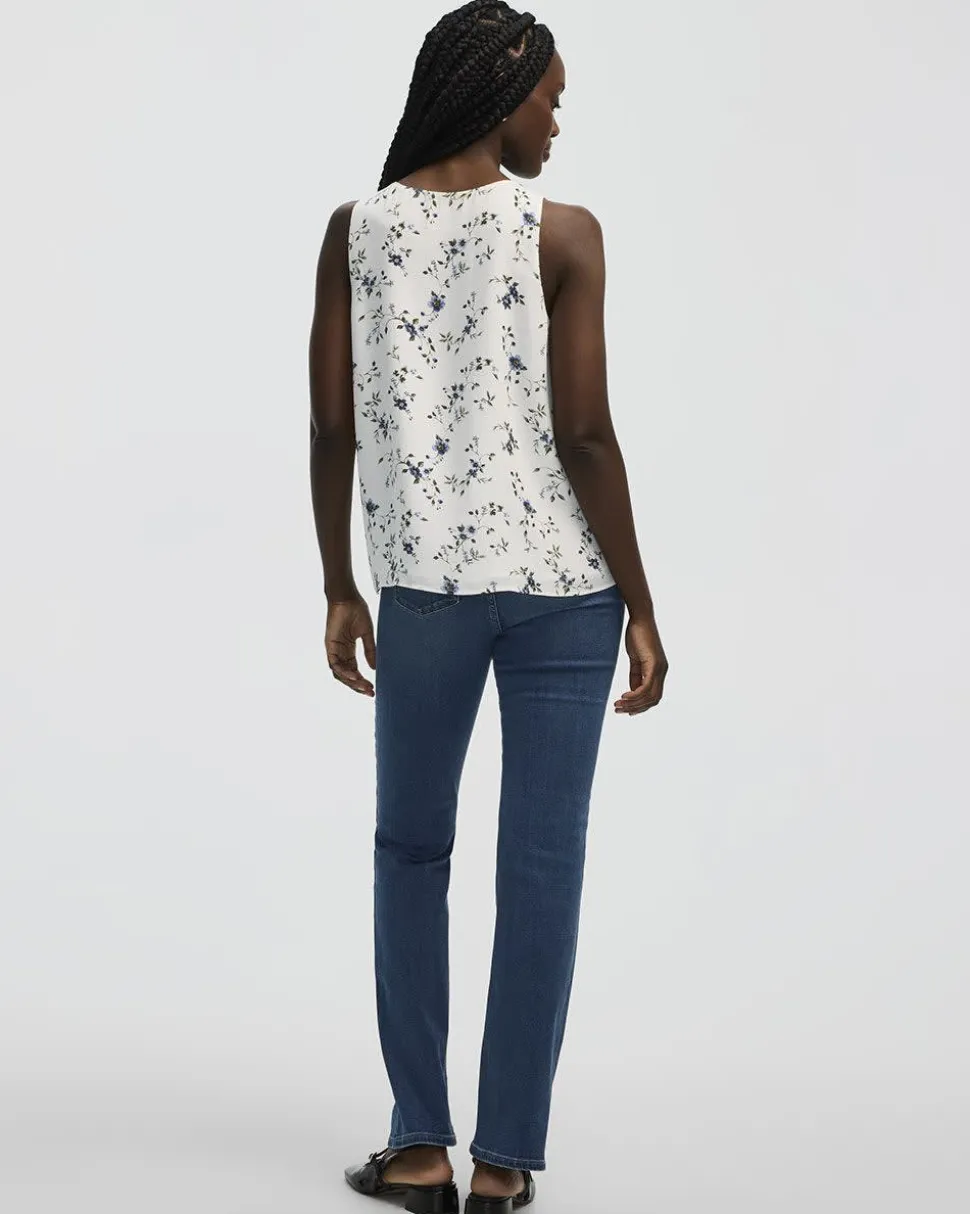 Sleeveless Crew Neck Blouse - R Essentials