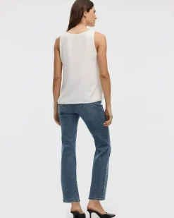 Sleeveless Crew Neck Blouse - R Essentials