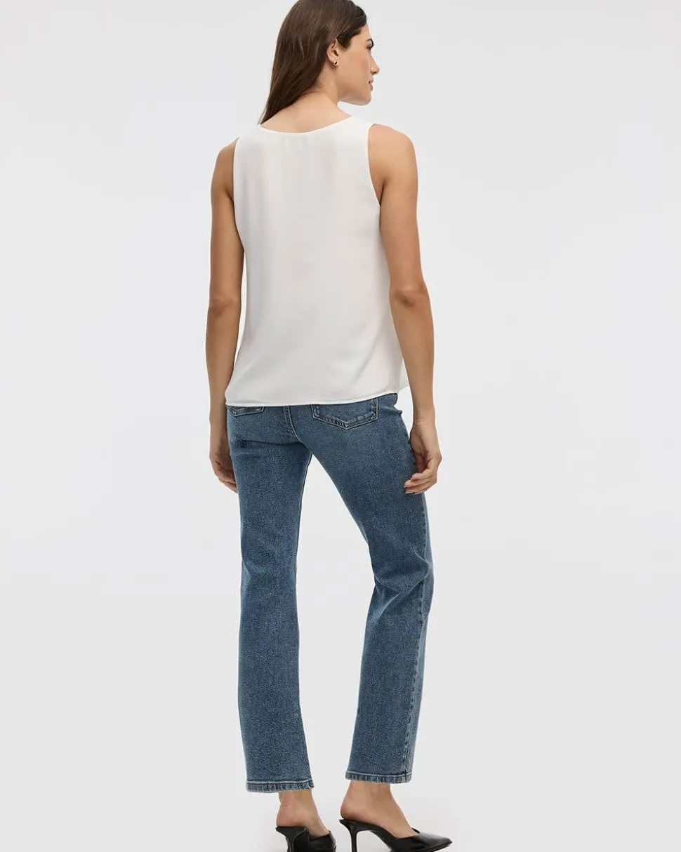 Sleeveless Crew Neck Blouse - R Essentials