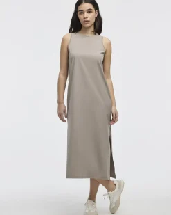 Sleeveless Mix-Media Dress - Hyba