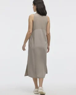 Sleeveless Mix-Media Dress - Hyba