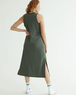 Sleeveless Mix-Media Dress - Hyba