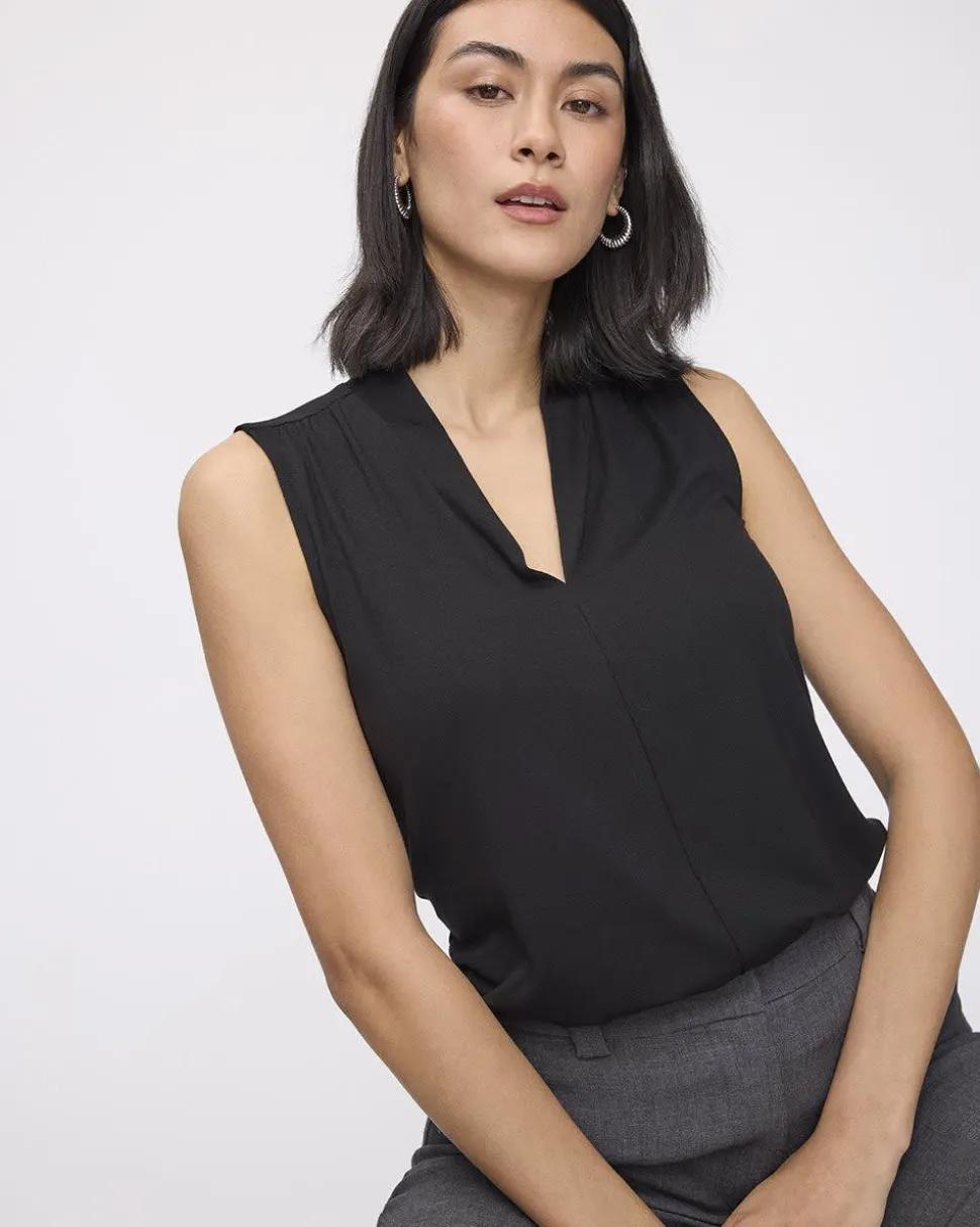 Sleeveless V-Neck Top