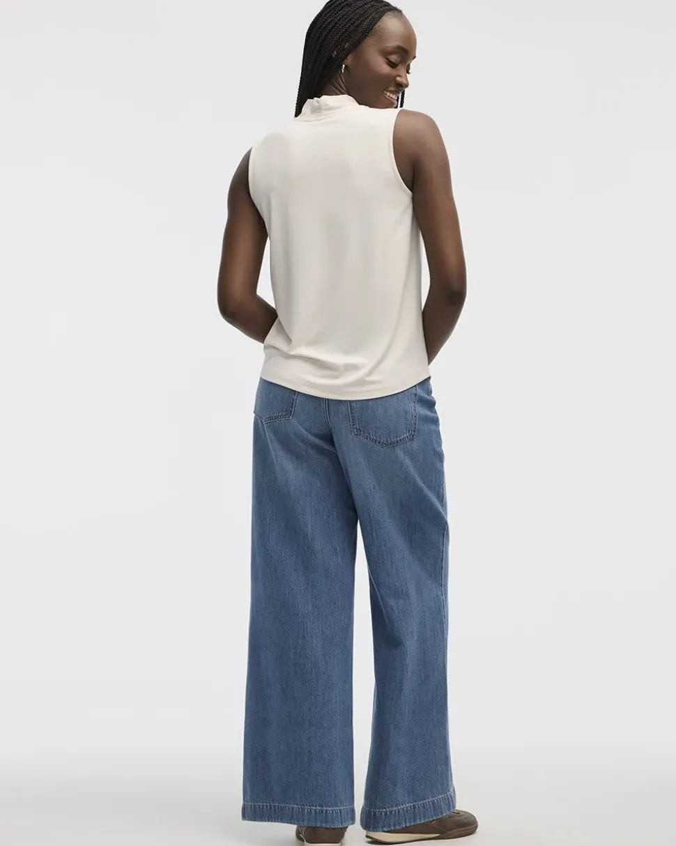 Sleeveless V-Neck Top