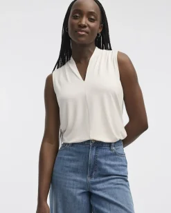 Sleeveless V-Neck Top