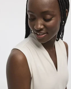 Sleeveless V-Neck Top