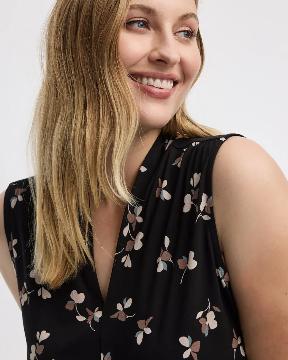 Sleeveless V-Neck Top