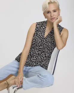Sleeveless V-Neck Top