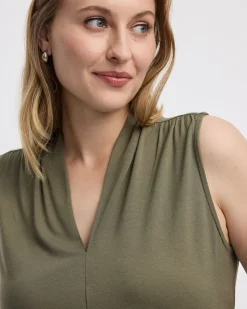 Sleeveless V-Neck Top