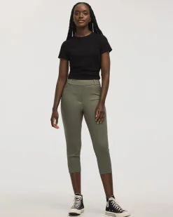 Slim-Leg High-Rise Capri Pants - The Iconic (R)
