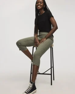 Slim-Leg High-Rise Capri Pants - The Iconic (R)