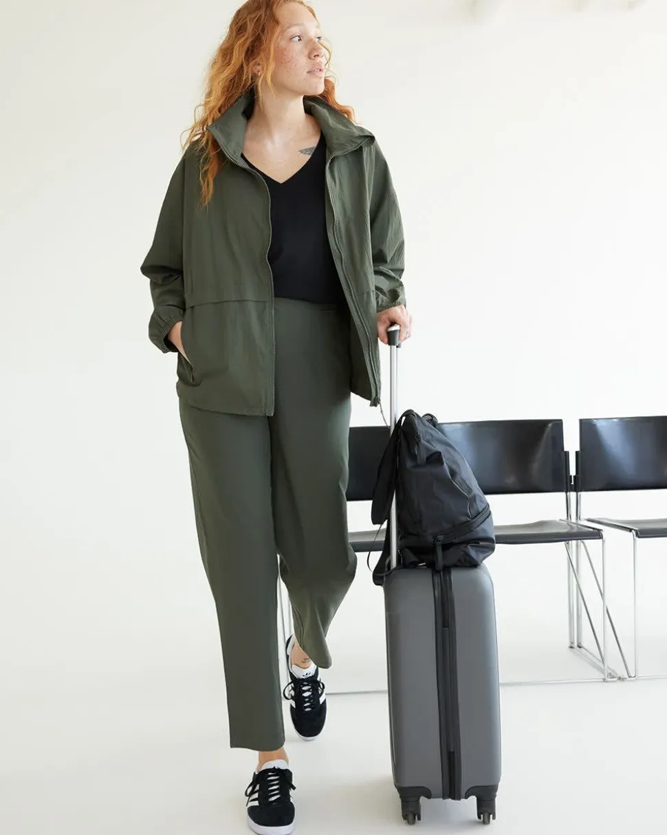 Slim-Leg Pant with Elastic Waistband - Hyba