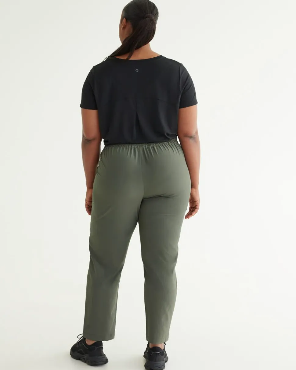 Slim-Leg Pant with Elastic Waistband - Hyba