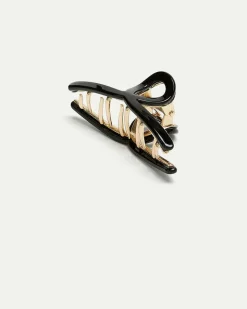 Small Lacquered Metal Claw Clip