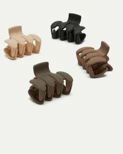 Small Rectangular Claw Clips - Set of 4