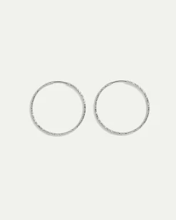 Small Textured Hoop Earrings