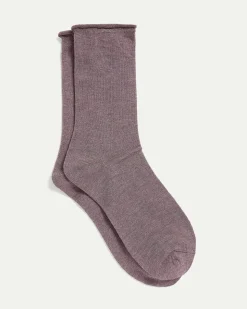 Solid Bamboo Viscose Crew Socks