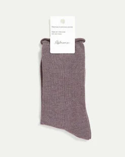 Solid Bamboo Viscose Crew Socks