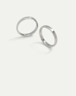 Stainless Steel Rings - Set of 2