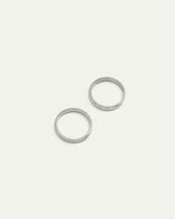 Stainless Steel Rings - Set of 2