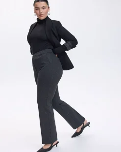 Straight-Leg High-Rise Pants - The Modern Stretch (R) - Petite