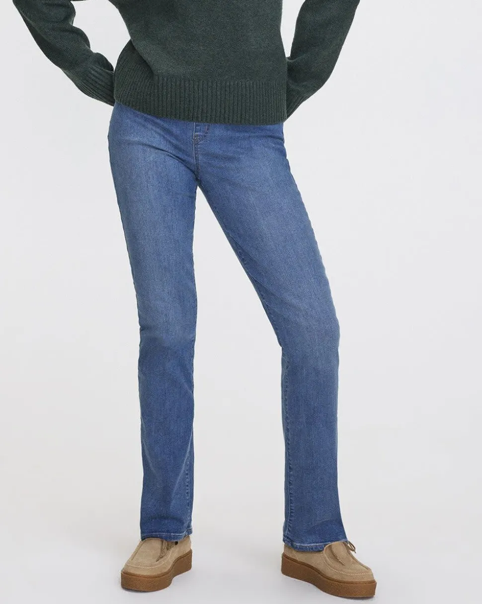 Straight-Leg Mid-Rise Jean - The Comfort - Petite