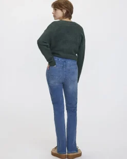 Straight-Leg Mid-Rise Jean - The Comfort - Petite