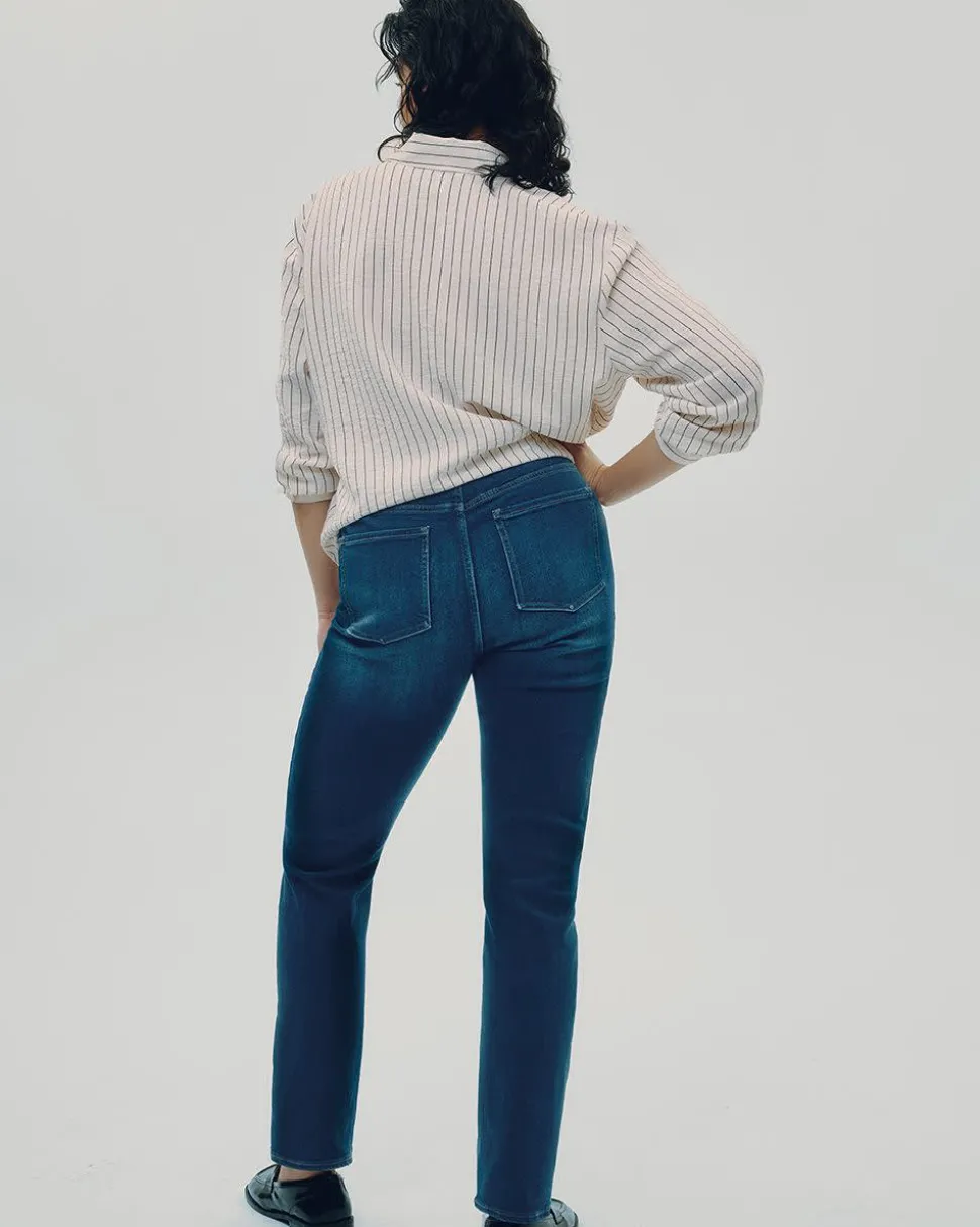 Straight-Leg Mid-Rise Jean - The Comfort - Petite