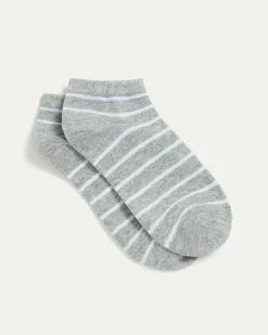 Striped Cotton Anklet Socks