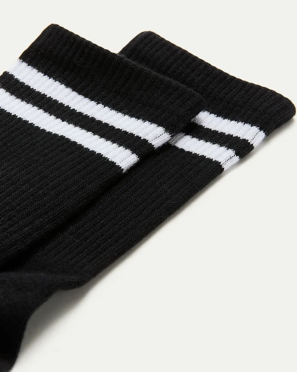 Striped Crew Socks - Hyba