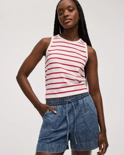 Striped Crew-Neck Tank
