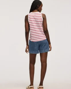 Striped Crew-Neck Tank