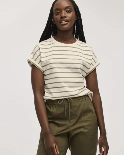 Striped Crew-Neck T-Shirt