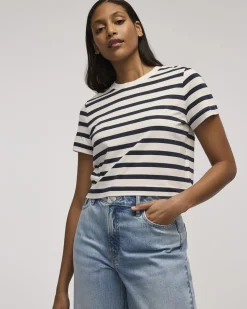 Striped Crew-Neck T-Shirt