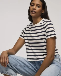 Striped Crew-Neck T-Shirt