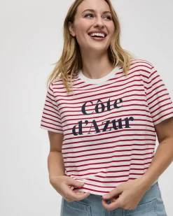 Striped Crew-Neck T-Shirt