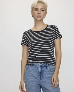 Striped Scoop Neck T-Shirt - R Essentials
