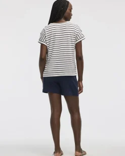 Striped V-Neck T-Shirt