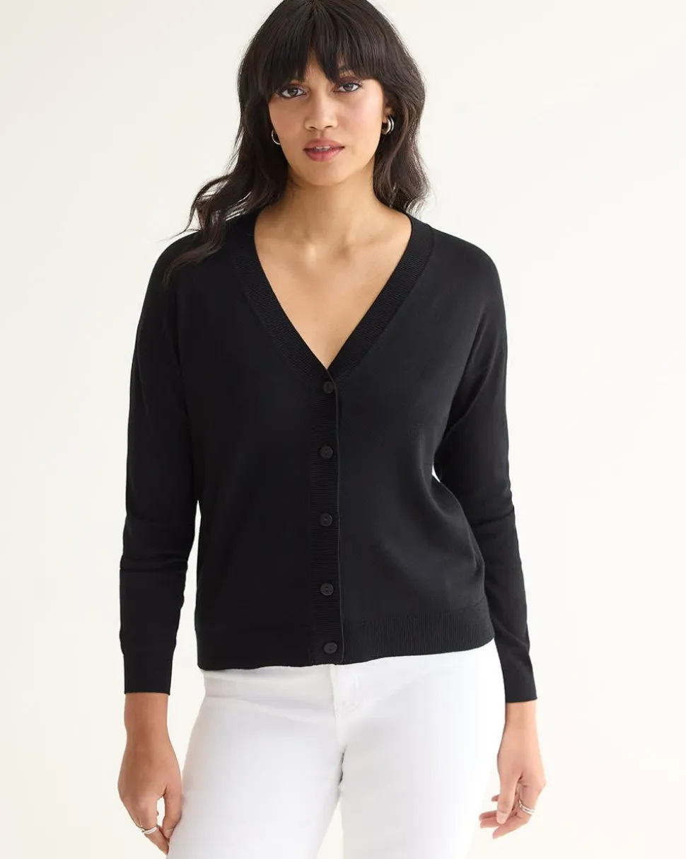 V-Neck Cardigan - R Essentials