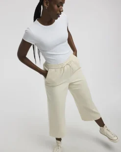 Wide-Leg Cropped Jean - Petite