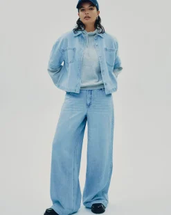 Wide-Leg High-Rise Jean