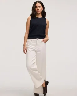 Wide-Leg High-Rise Jean