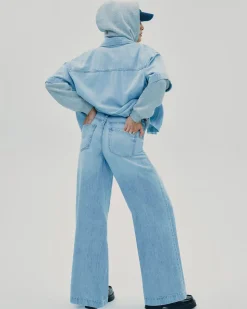 Wide-Leg High-Rise Jean - Petite