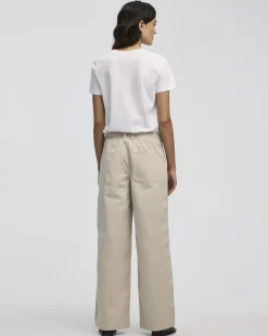 Wide-Leg Mid-Rise Utility Pant