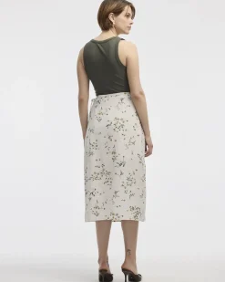 Wrap Midi Skirt